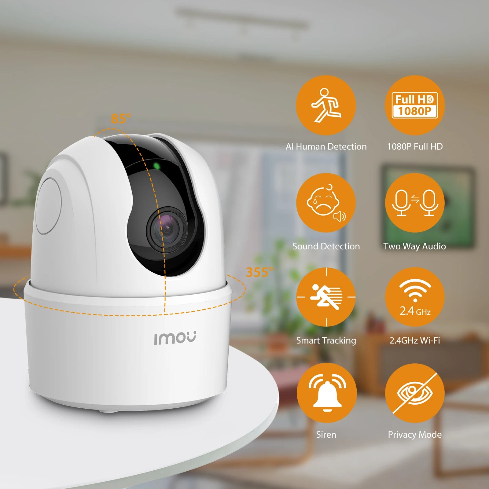 IMOU Ranger 2C Pro 3MP Pan/Tilt Wi-Fi Smart Camera