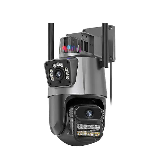 V10 Siren 2MP +2MP Dual Lens PTZ IP Camera – Smart Security with Ultra HD Clarity